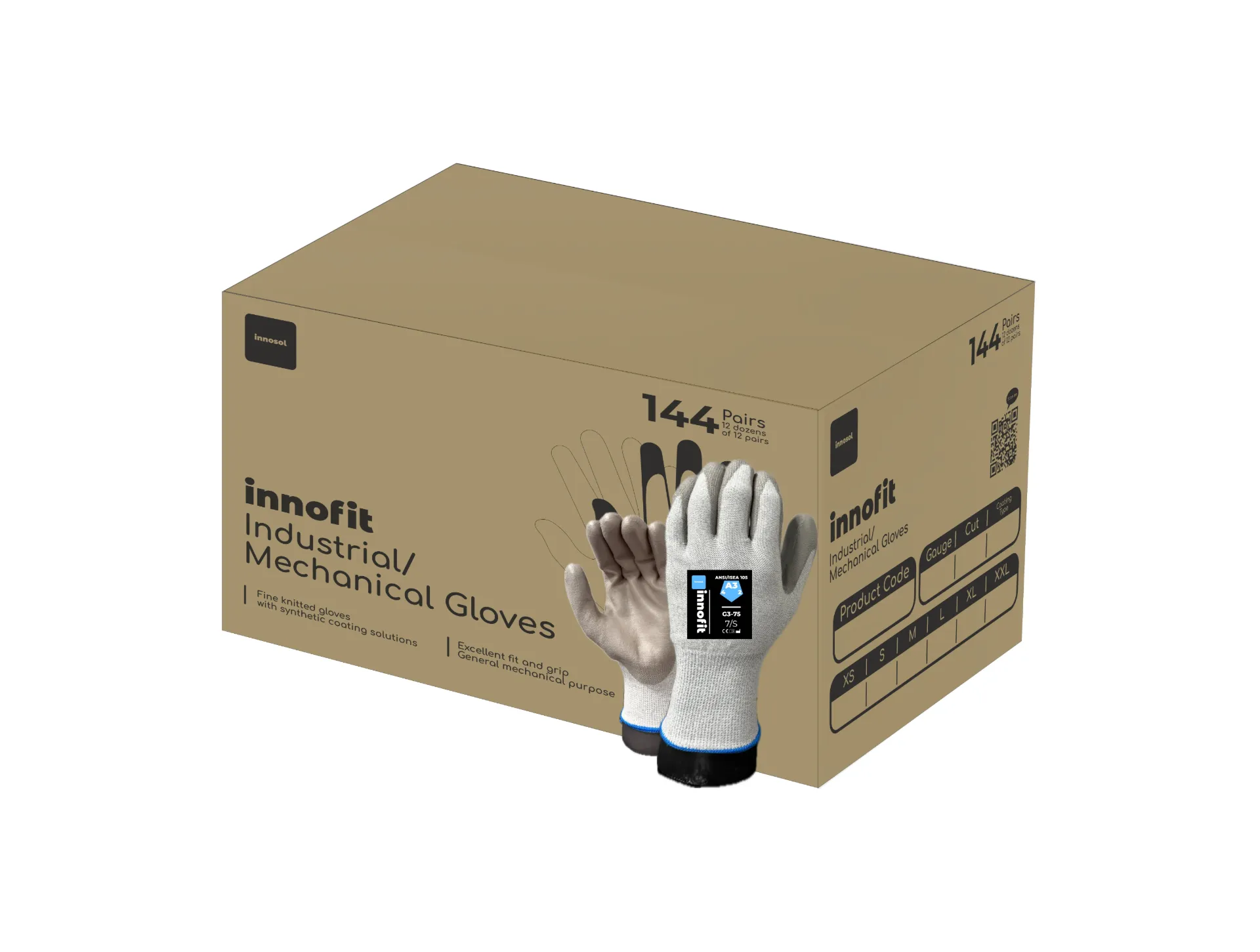 [G3-75] InnoFit® Cut Resistant Gloves