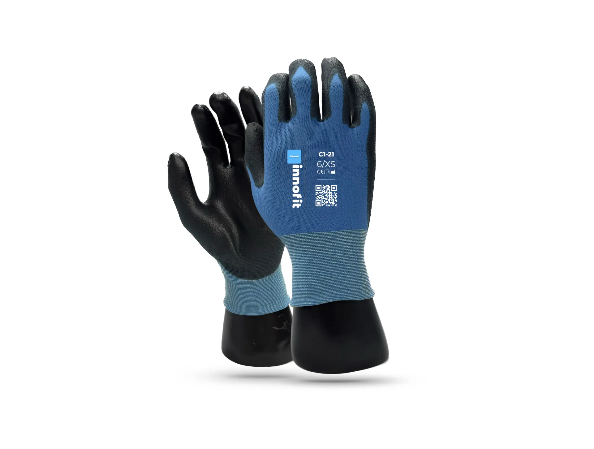 [C12106-P] [C1-21] InnoFit® Dipped Work Gloves (X-Small06, Pair)