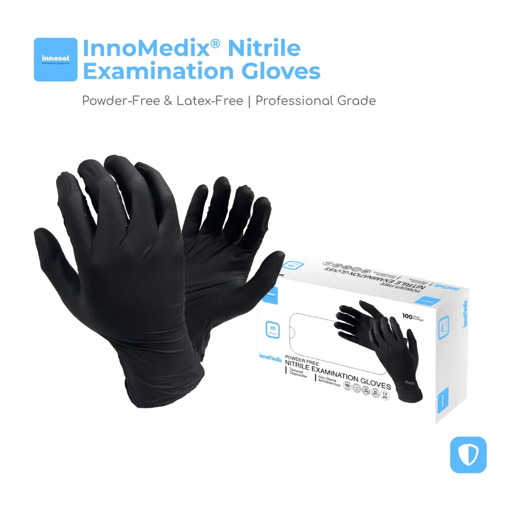 InnoMedix® Nitrile Exam Disposable Gloves